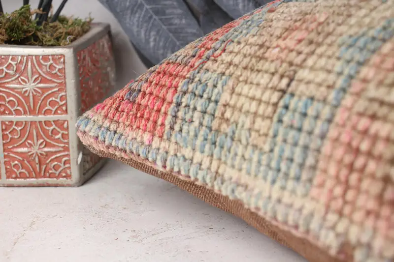 Pillow for Sofa, Cushion Case, Sofa Cushion Case, Pillow for Couch, 12x24 Red Cushion Cover, Armchair Pillow Cover, Antique Pillows, Cotton Pillow - 7