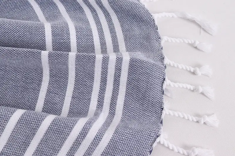 Monogram Hand Towel, Personalized Gift, Bridesmaid Gifts, House Warming Gift, 38x18 Cotton Striped Towel, Bachelorette Towel, Custom Name Towel - 8