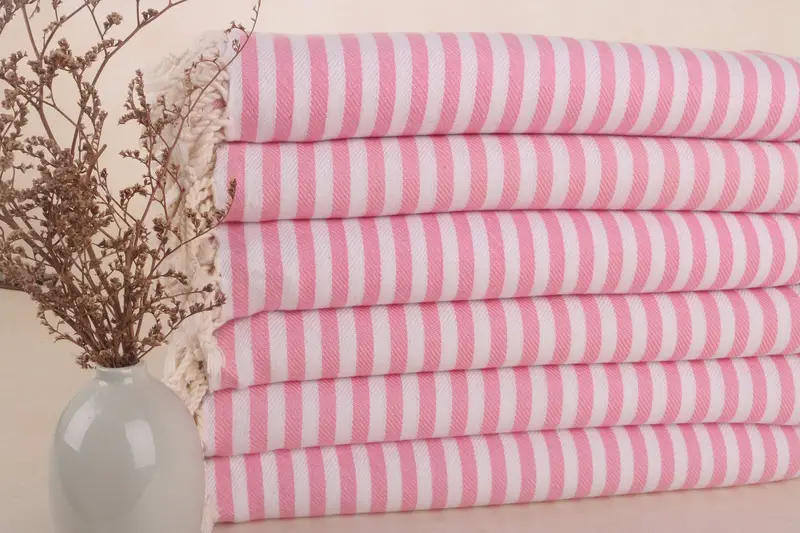 Beach Theme Wedding Gift, Absorbent Turkish towel, Beach Towel Bulk, 70x40 Cotton Striped Towel, Bachelorette Party Favor, Turkish bath towel - 2
