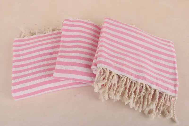 Beach Theme Wedding Gift, Absorbent Turkish towel, Beach Towel Bulk, 70x40 Cotton Striped Towel, Bachelorette Party Favor, Turkish bath towel - 3