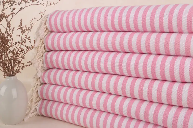Beach Theme Wedding Gift, Absorbent Turkish towel, Beach Towel Bulk, 70x40 Cotton Striped Towel, Bachelorette Party Favor, Turkish bath towel - 1