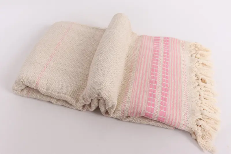Decorative Blanket, Personalized Blanket, Beach Theme Bachelorette Party, Gift For Boyfriend, Custom Wedding Gifts, 96x94 Linen Striped Towel - 6