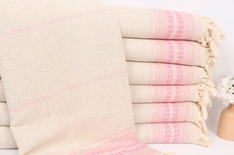 Decorative Blanket, Personalized Blanket, Beach Theme Bachelorette Party, Gift For Boyfriend, Custom Wedding Gifts, 96x94 Linen Striped Towel - 1