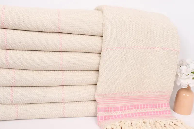 Decorative Blanket, Personalized Blanket, Beach Theme Bachelorette Party, Gift For Boyfriend, Custom Wedding Gifts, 96x94 Linen Striped Towel - 2