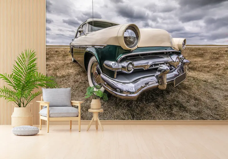 車愛好家のためのヴィンテージシボレークラシックカープリント壁紙