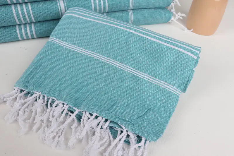 Valentines Day Gift For Him, Bridal Shower Favors, 70x40 Cotton Striped Towel, Luxury Beach Towel, Fouta towel, Bachelorette Party Gifts Bridesmaids - 4