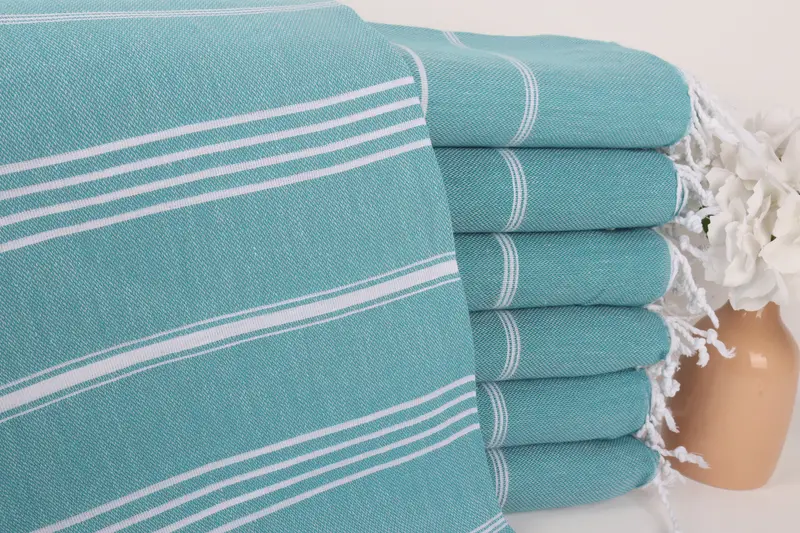 Valentines Day Gift For Him, Bridal Shower Favors, 70x40 Cotton Striped Towel, Luxury Beach Towel, Fouta towel, Bachelorette Party Gifts Bridesmaids - 1