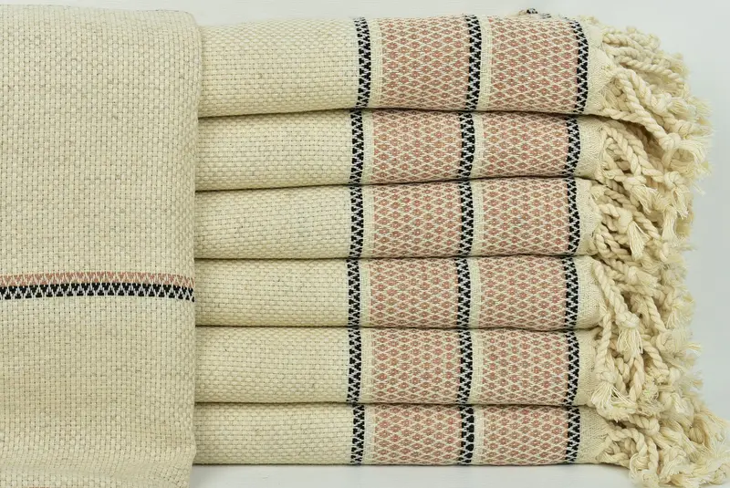 70x36 Linen Striped Towel, Organic towel, Summer Towel, Wedding Hand Made Gift, Bachelor Gifts, Guest Towel, Monogrammed Beach Towel, Bridal Gifts - 1