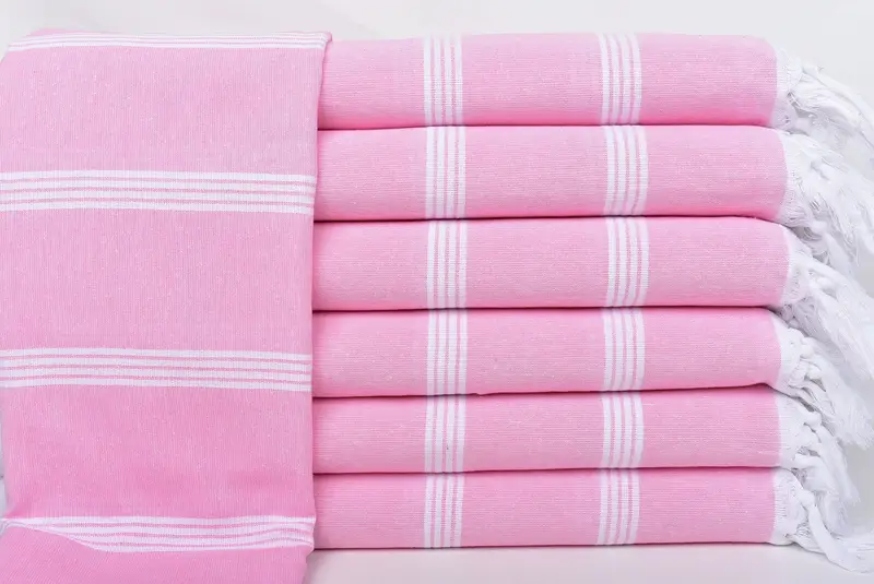Best Friend Gift, Thin and lightweight Turkish peshtemal, Gift For Her, Scarf Towel, Home Decor Towel, 70x30 Cotton Striped Towel, Embroidered Towel - 1