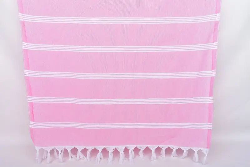 Best Friend Gift, Thin and lightweight Turkish peshtemal, Gift For Her, Scarf Towel, Home Decor Towel, 70x30 Cotton Striped Towel, Embroidered Towel - 8