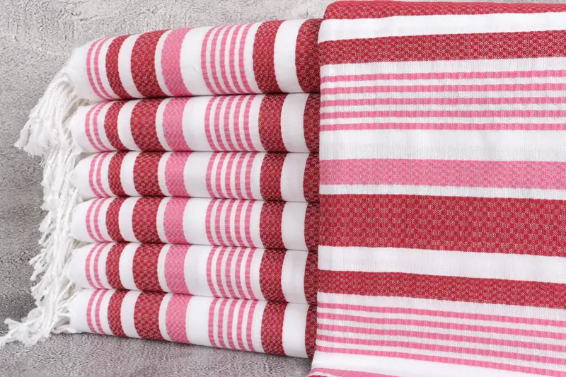 Lightweight towel, 70x40 Cotton Striped Towel, Beach Towel Bulk, Christmas Gift, Bridesmaid Gift Towel, Organic cotton peshtemal for spa and beach - 1
