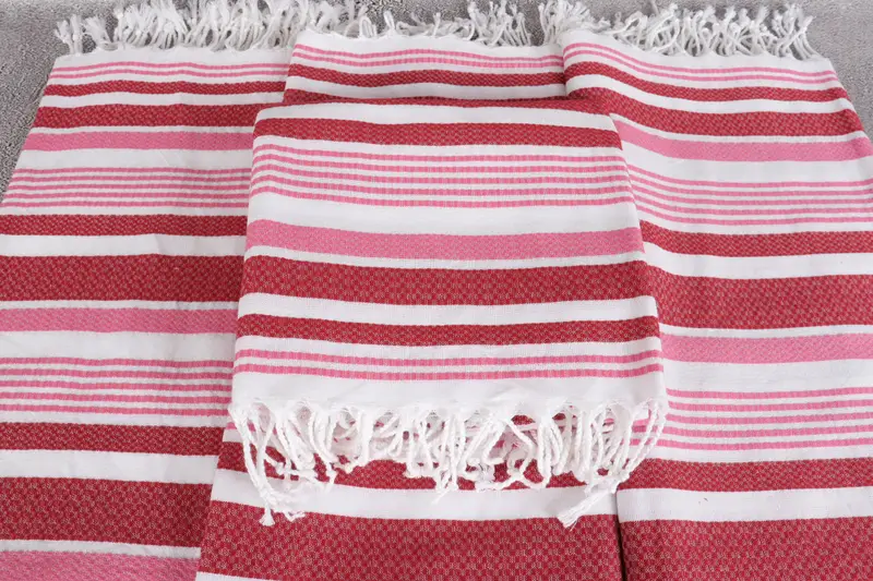 Lightweight towel, 70x40 Cotton Striped Towel, Beach Towel Bulk, Christmas Gift, Bridesmaid Gift Towel, Organic cotton peshtemal for spa and beach - 4