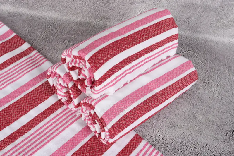 Lightweight towel, 70x40 Cotton Striped Towel, Beach Towel Bulk, Christmas Gift, Bridesmaid Gift Towel, Organic cotton peshtemal for spa and beach - 7