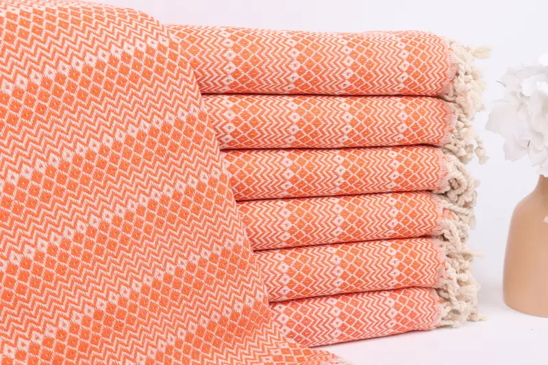 Gift Towel, Custom Wedding Gift, Cute Beach Towel, 70x38 Cotton Diamond Towel, Quick-drying cotton Turkish beach towel, Travel towel, Summer Gift - 1