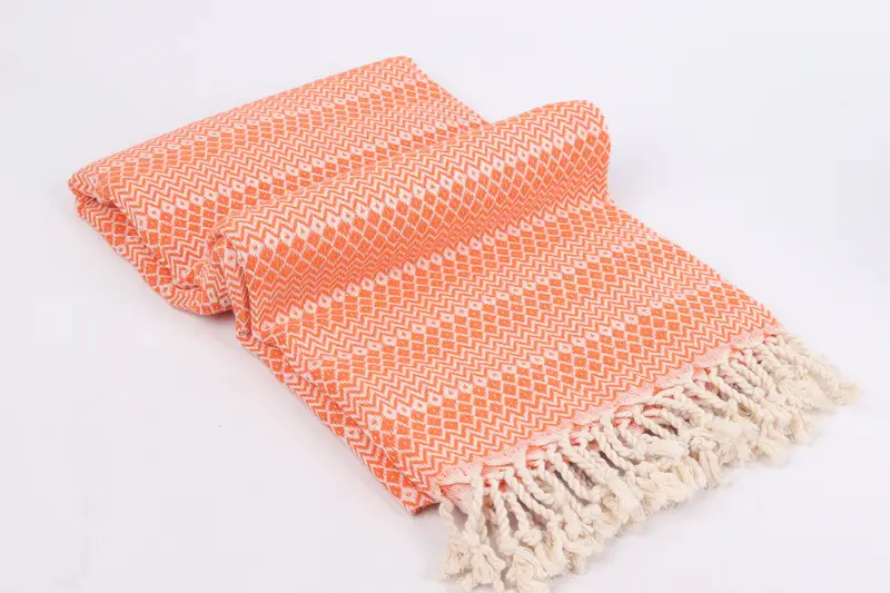 Gift Towel, Custom Wedding Gift, Cute Beach Towel, 70x38 Cotton Diamond Towel, Quick-drying cotton Turkish beach towel, Travel towel, Summer Gift - 6