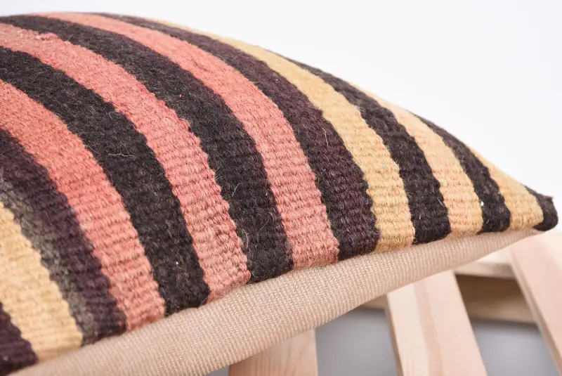 Boho Chic Pillow Cover, Pillow for Couch, 14x14 Beige Pillow Sham, Vintage Pillow, Pillow Cover, Boho Pillow Sham Cover, Boho Throw Cushion Cover - 7