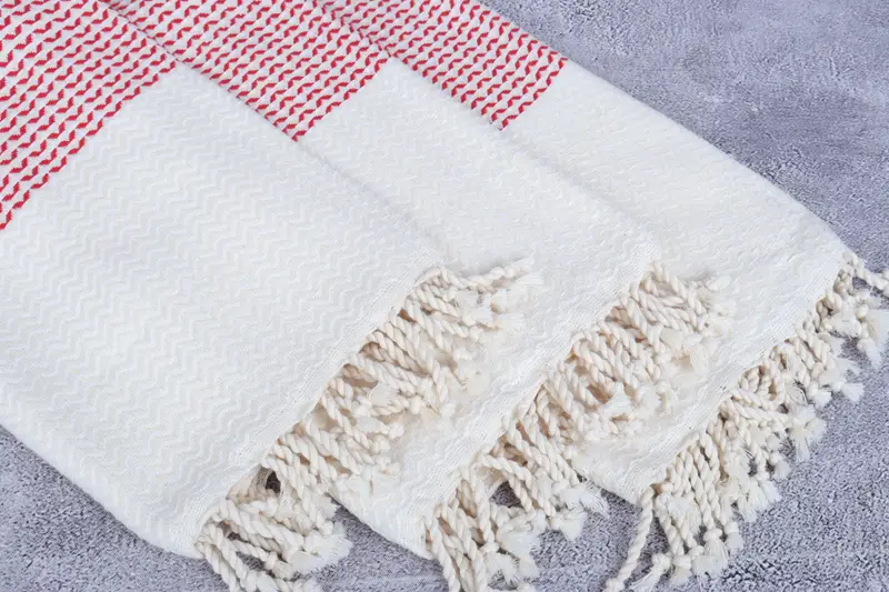 Christmas Favors, Lightweight towel, 76x40 Cotton Diamond Towel, Guest Towel, Handmade Gift, Beach Towel Bulk, Bridesmaid Gifts, Bachelorette Towel - 5