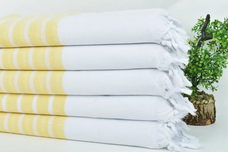 Hammam Towel USA, Wedding For Favor, Custom Beach Towel, 70x40 Cotton Striped Towel, Best Friend Gift, Girl Trip Party Favor, Turkish Towel USA - 3