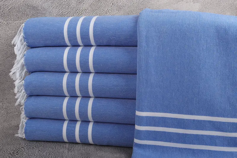 Bridesmaid Gift, Mother Of The Groom Gift, Monogram Beach Towel, 70x40 Cotton Striped Towel, Housewarming Gift, Soft and absorbent Turkish towel - 1