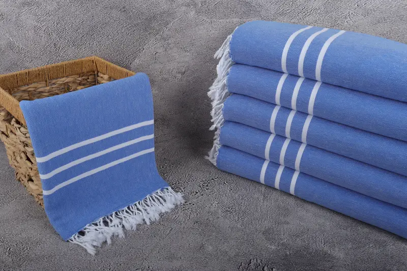 Bridesmaid Gift, Mother Of The Groom Gift, Monogram Beach Towel, 70x40 Cotton Striped Towel, Housewarming Gift, Soft and absorbent Turkish towel - 3
