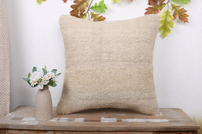 Pastel Cushion Case, Boho Pillow, Interior Designer Pillow, Pillow for Couch, 18x18 Beige Pillow Sham, Cushion, Seat Cushion Cover - 1
