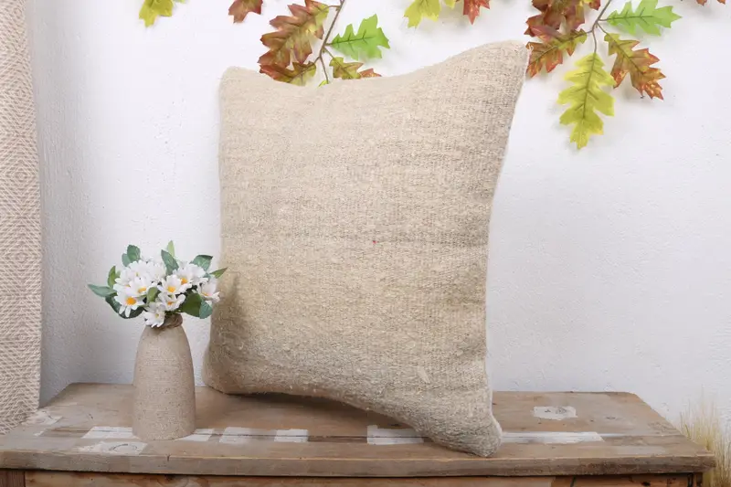 Pastel Cushion Case, Boho Pillow, Interior Designer Pillow, Pillow for Couch, 18x18 Beige Pillow Sham, Cushion, Seat Cushion Cover - 4