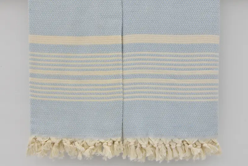 Merry Christmas Gifts, Custom Beach Towel, Large Turkish Towel, Thin and lightweight Turkish peshtemal, Summer Gift, 70x40 Cotton Striped Towel - 4