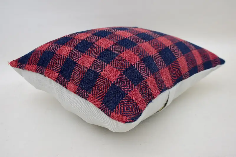 Pastel Pillow Sham, 14x14 Red Cushion Case, Gift Pillow, Neutral Throw Pillow Sham, Cushion Case, Tapestry Pillow Case, Pillow for Sofa, Boho Pillow - 6