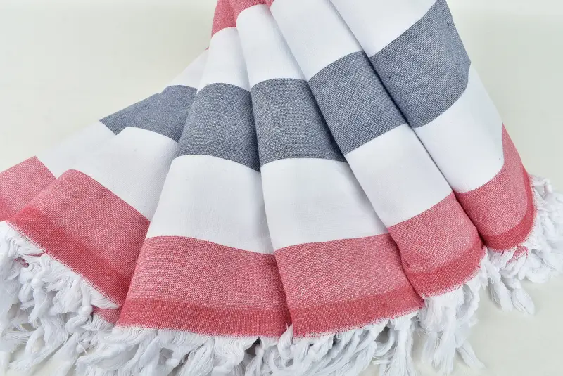 Scarf Towel, Personalized Wedding Gift For Couple, 64x36 Cotton Striped Terry Towel, Personalized Bridesmaid Gift, Turkish bath towel, Turkish towel - 4