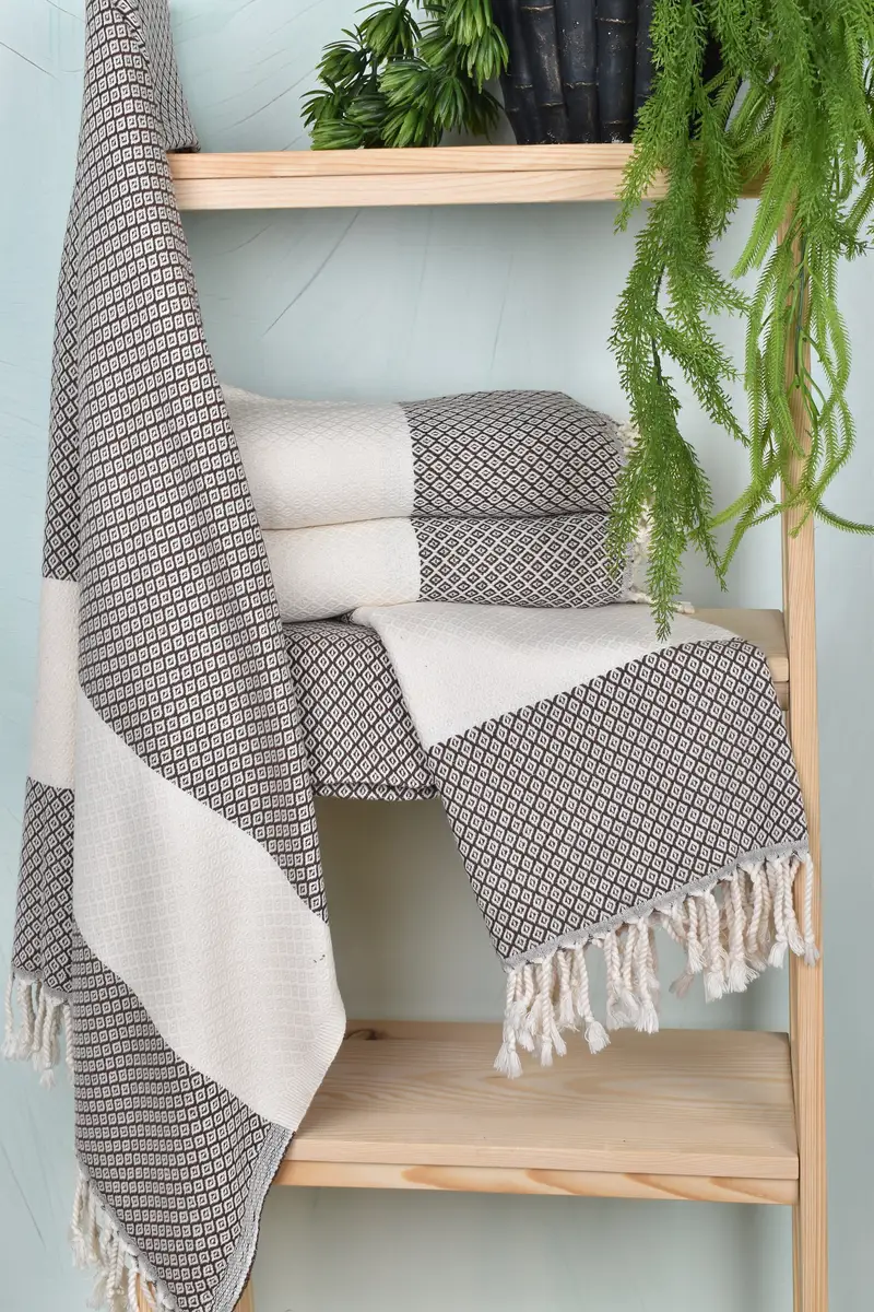 Peshtemal Towel, Valentines Day Gift For Him, 70x36 Linen Diamond Towel, Summer Gift Ideas, Handmade Gift, Beach Towel Bulk, Best Beach Towel - 6