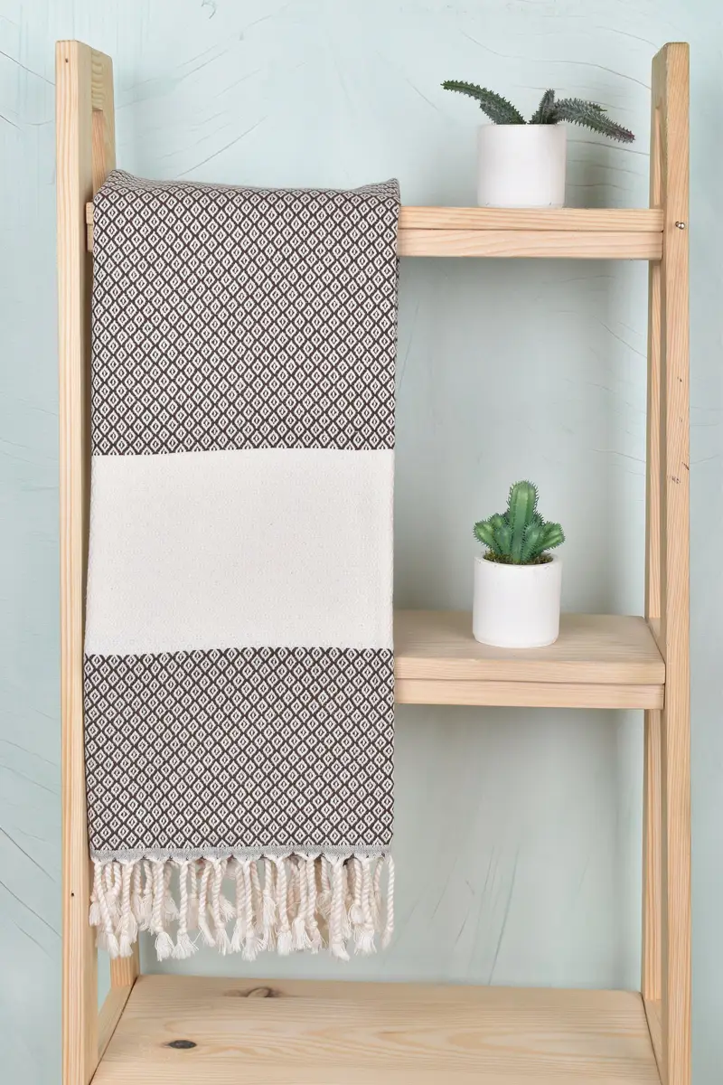 Peshtemal Towel, Valentines Day Gift For Him, 70x36 Linen Diamond Towel, Summer Gift Ideas, Handmade Gift, Beach Towel Bulk, Best Beach Towel - 8