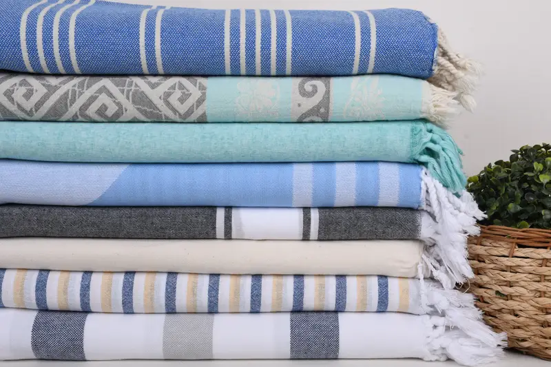 Antibacterial Turkish peshtemal towel, Personalized Towel, Personalized Gift, 70x40 Cotton Set of 8 Towel, Boyfriend Christmas Gift, Bachelor Gifts - 2