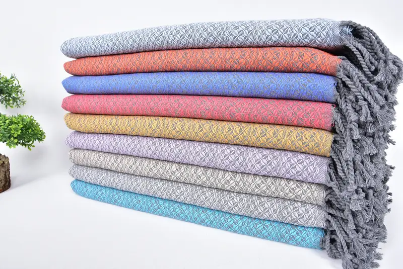 Gift For Her, Turkish towel, Best Friend Gift Ideas, Large Turkish Towel, 70x40 Cotton Geometric Towel, Turkish towel bulk order for wedding gifts - 3