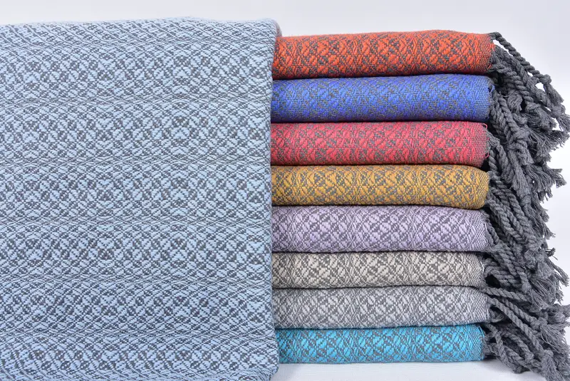 Gift For Her, Turkish towel, Best Friend Gift Ideas, Large Turkish Towel, 70x40 Cotton Geometric Towel, Turkish towel bulk order for wedding gifts - 1