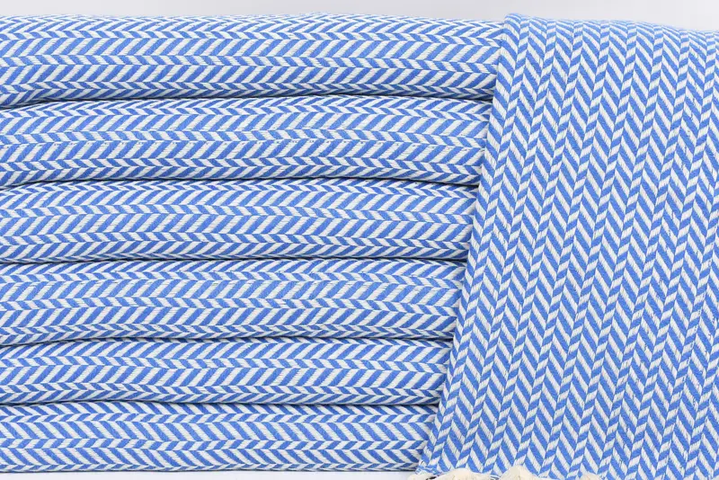 Customized Turkish Towel, Monogram Hand Towel, Personalized Gift For Her, Small Bath Towels, Turkish Towel Hand Towel, 36x18 Cotton Chevron Towel - 2