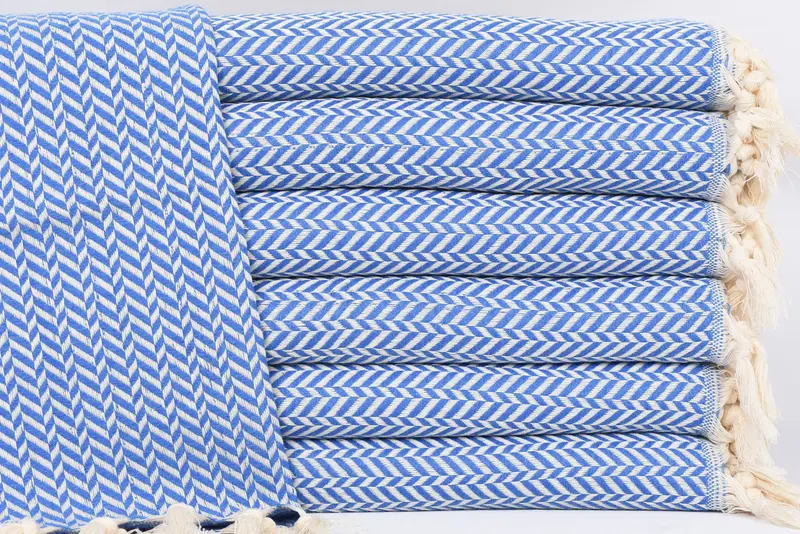Customized Turkish Towel, Monogram Hand Towel, Personalized Gift For Her, Small Bath Towels, Turkish Towel Hand Towel, 36x18 Cotton Chevron Towel - 1