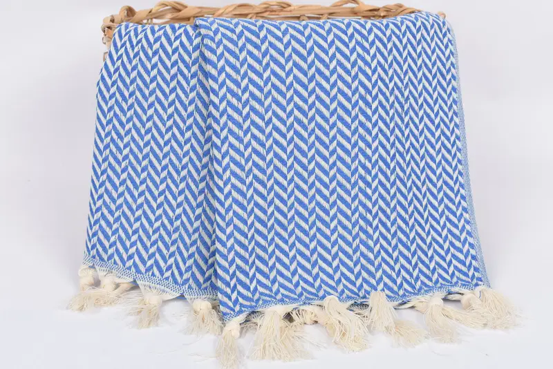 Customized Turkish Towel, Monogram Hand Towel, Personalized Gift For Her, Small Bath Towels, Turkish Towel Hand Towel, 36x18 Cotton Chevron Towel - 5