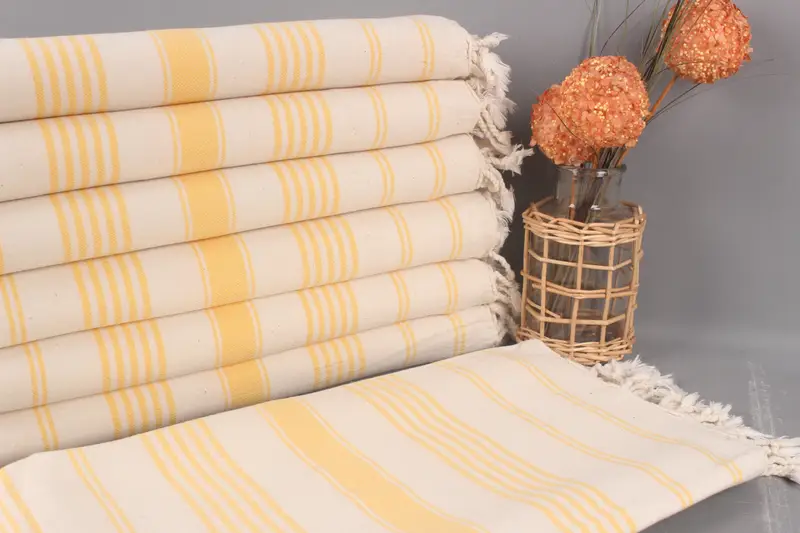 70x36 Cotton Striped Towel, Towel With Name, Memorial Gift, Embroidered Turkish Towel, Turkish Towel Beach, Personalized Towel, Sand-resistant towel - 1