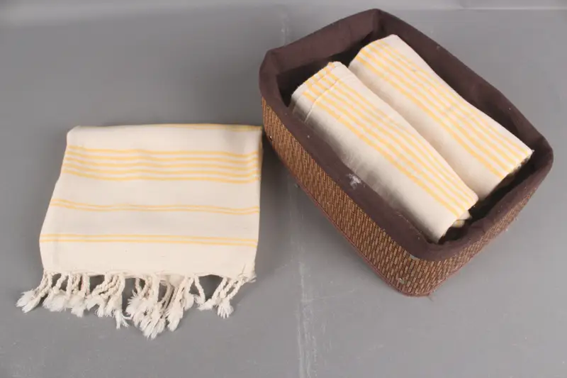 70x36 Cotton Striped Towel, Towel With Name, Memorial Gift, Embroidered Turkish Towel, Turkish Towel Beach, Personalized Towel, Sand-resistant towel - 5