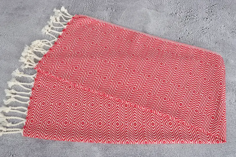 Monogram Kitchen Towel, Merry Christmas Gifts, Personalized Dish Towel, Handmade Gift, 36x18 Cotton Zigzag Diamond Towel, Personalized Gift - 6