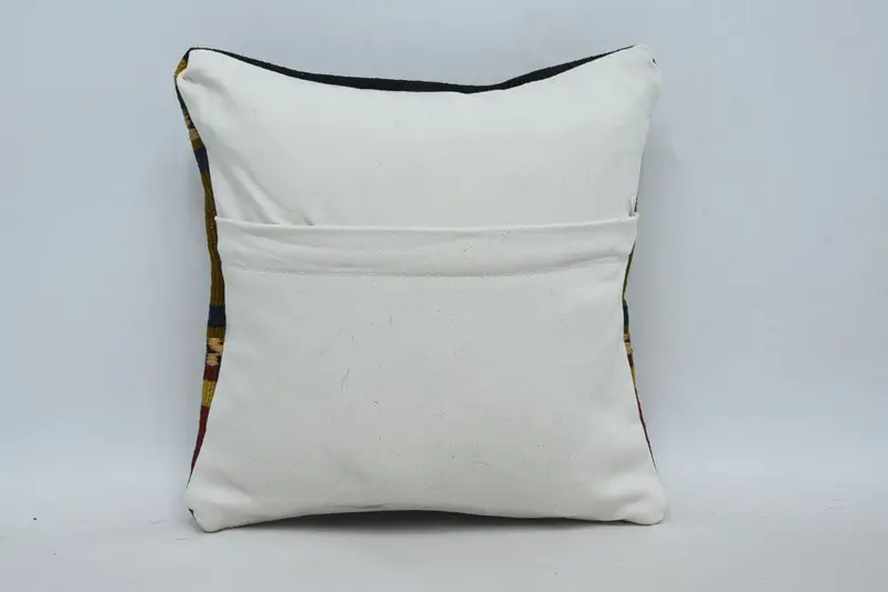 Cotton Pillow Case, Vintage Pillow, Handmade Cushion, Gift Pillow, 12x12 Red Pillow Cover, Boho Pillow Sham Cover, Cushion Cover - 6