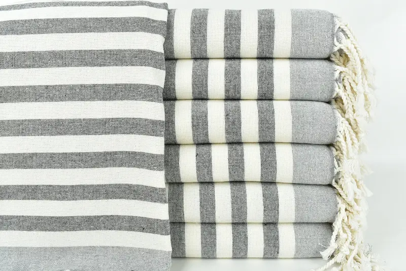 Monogram Beach Towel, Yoga Towel, Bachelor Gift, Turkish Towel USA, Girls Weekend Favors, 68x40 Cotton Striped Terry Towel, Turkish hand towel - 1