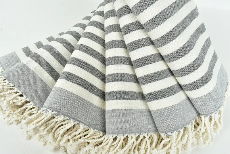 Monogram Beach Towel, Yoga Towel, Bachelor Gift, Turkish Towel USA, Girls Weekend Favors, 68x40 Cotton Striped Terry Towel, Turkish hand towel - 4