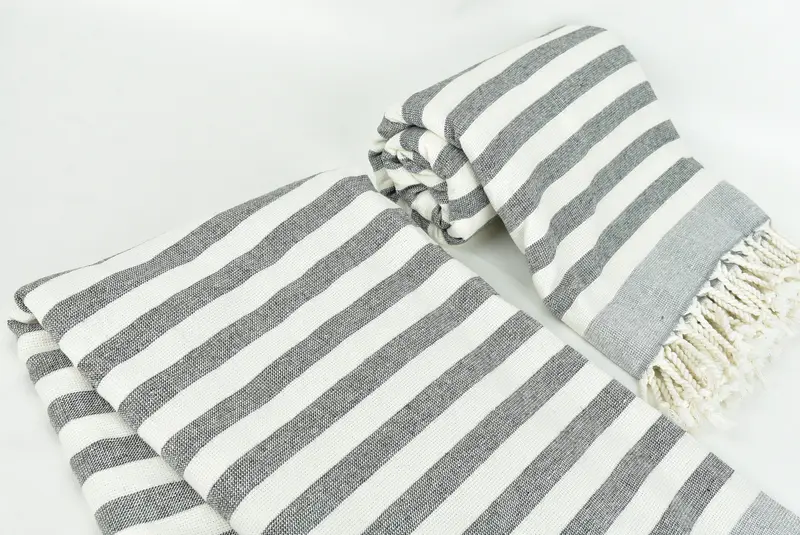 Monogram Beach Towel, Yoga Towel, Bachelor Gift, Turkish Towel USA, Girls Weekend Favors, 68x40 Cotton Striped Terry Towel, Turkish hand towel - 7