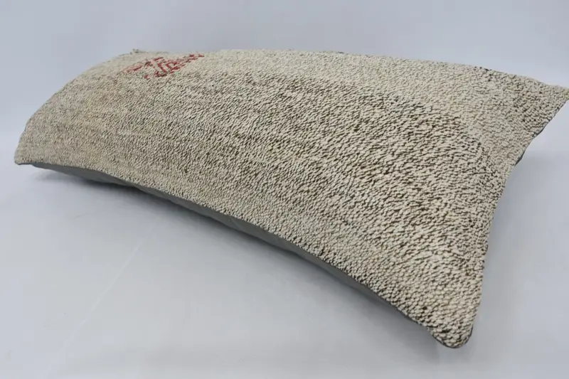 Cushion, Handmade Throw Cushion Cover, Antique Pillows, 16x36 Brown Cushion, Gift Pillow, Traditional Pillow Case, Kilim Pillow Cover - 5