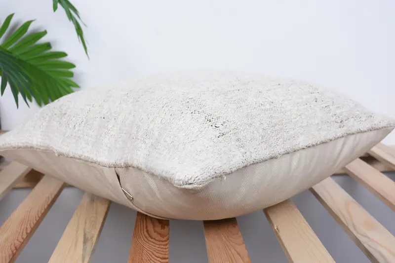18x18 Beige Pillow Sham, Wholesale Cushion Case, Pillow Cover, Pillow for Sofa, Interior Designer Pillow, Vintage Pillow - 6