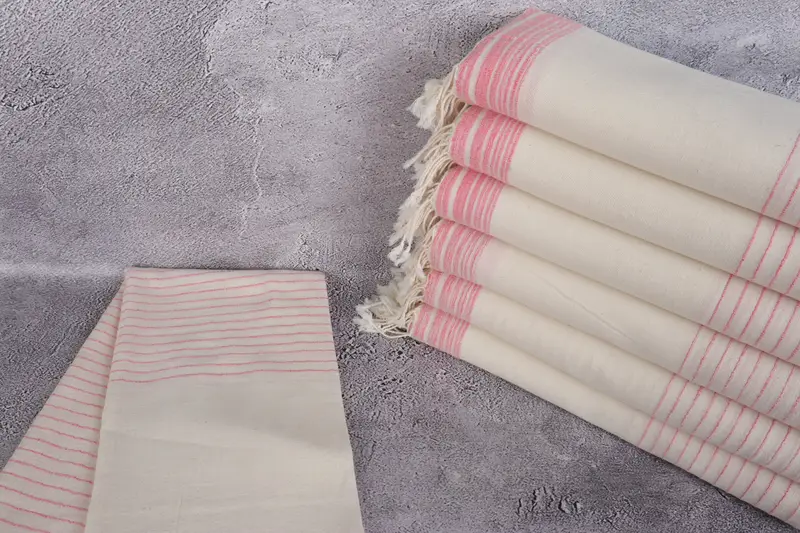 Spa Towel, Organic Cotton Towel, Soft towel, Custom Gift, Valentines Day Gift, Cute Beach Towel, Bridesmaid Gifts, 68x36 Cotton Striped Towel - 2