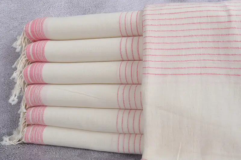 Spa Towel, Organic Cotton Towel, Soft towel, Custom Gift, Valentines Day Gift, Cute Beach Towel, Bridesmaid Gifts, 68x36 Cotton Striped Towel - 1
