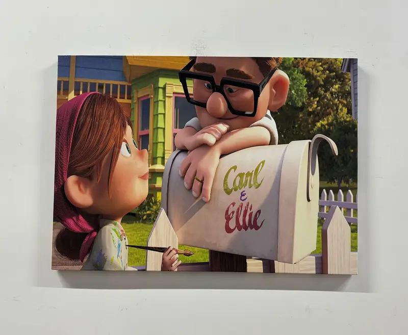 Carl And Ellie, Love Canvas, Movie Up Poster, Movie Up Wall Art, Movie Up Canvas, Carl Fredricksen, Cartoon Wall Art, Cartoon Canvas - 10