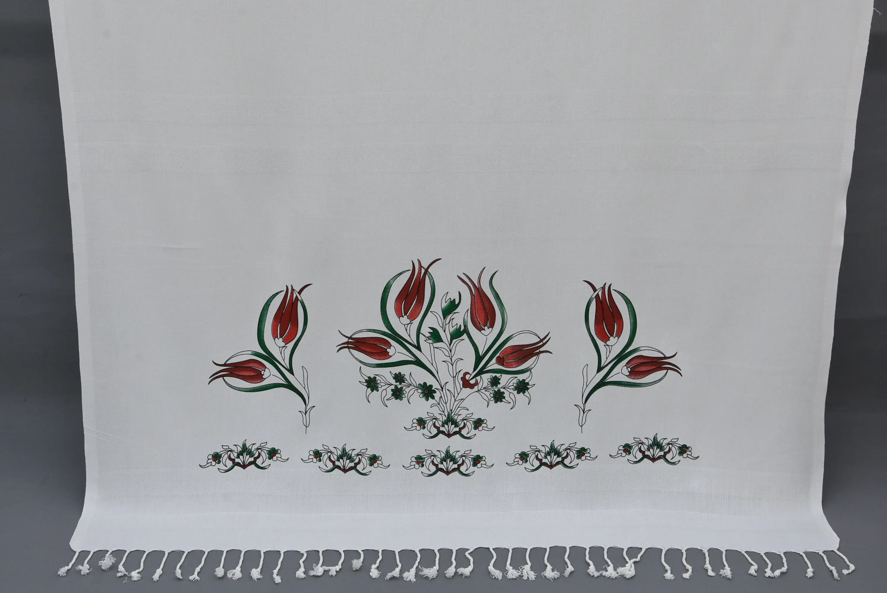 Peshtemal Towel Rainbow Floral Printed Turkish Cotton, 40x70 Inches - 1